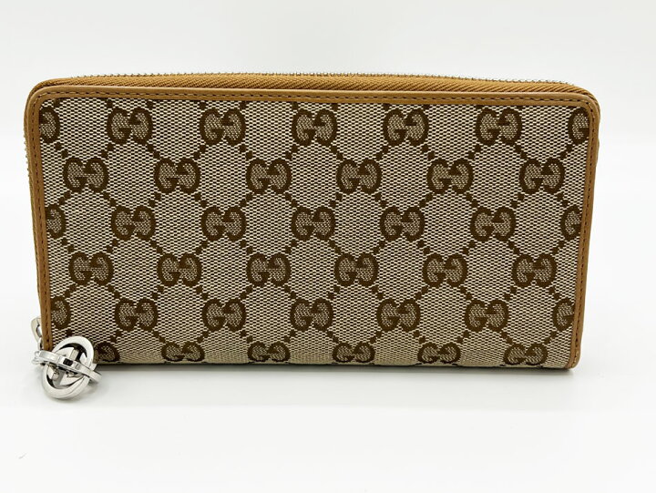 楽天市場】GUCCI グッチ ファスナー財布 GGキャンバス レザー 長財布 
