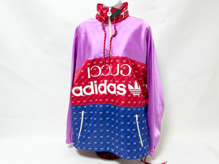 楽天市場】GUCCI adidas グッチ アディダス Nylon Acetate Jacket  