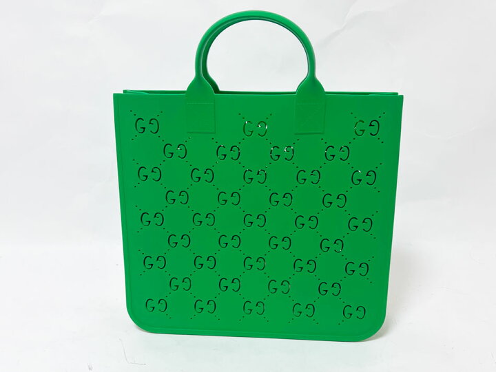 楽天市場】GUCCI グッチ チルドレンズ GGラバー トートバッグ グリーン 
