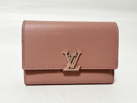 LOUIS VUITTON ルイヴィトン トリヨンレザー ポルトフォイユ・カプシーヌ コンパクト 3つ折り 財布 マグノリア M62156 超美品【中古】