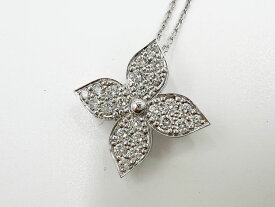 LOUIS VUTTION ルイヴィトン イディール ブロッサム ペンダント ダイヤ ネックレス ブローチ 750 K18 ホワイトゴールド ダイヤモンド Q93863 美品【中古】