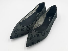 LOUIS VUITTON ルイヴィトン ガラ バレリーナ バレエシューズ フラットシューズ レディース 靴 サイズ：37 1AIDR5【中古】