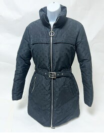 LOUIS VUITTON ルイヴィトン レディース ダウンコート ダウンジャケット ベルト ブラック サイズ：34 FFC018FLX【中古】