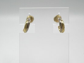 Cartier カルティエ Trinity earrings mini model トリニティ イヤリング ピアス ミニモデル 両耳 750 K18 ホワイトゴールド イエローゴールド ピンクゴールド 訳アリ B8301540 新品仕上げ【中古】