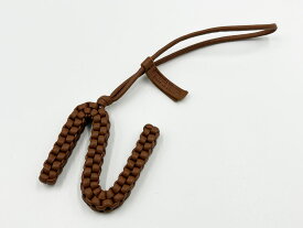 BOTTEGA VENETA ボッテガ レター N チャーム イントレチャート ナッパレザー ウッド 844687V3D812628 超美品【中古】