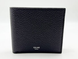 CELINE セリーヌ バイフォールド ウォレット 2つ折り 財布 グレインドカーフスキン ダークブラウン 10C873GTZ 新品同様 【中古】