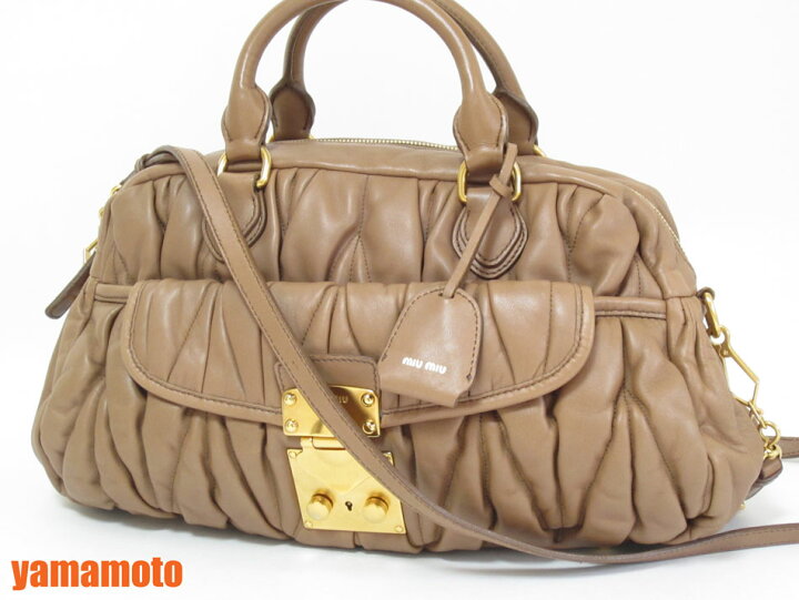 楽天市場】miu miu ミュウミュウ マトラッセ 2WAYバッグ ハンドバッグ  
