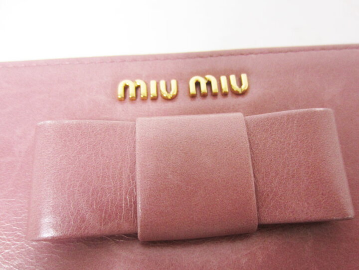 楽天市場】miu miu ミュウミュウ ファスナー 長財布 L字ファスナー 