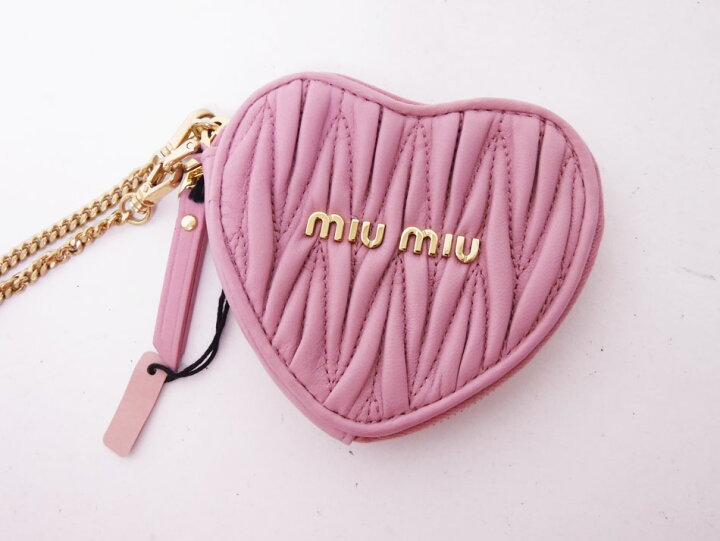 楽天市場】miu miu ミュウミュウ TRICK PELLE コインケース ハート 