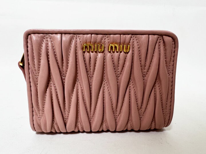 楽天市場】miu miu ミュウミュウ ファスナー 財布 コインケース  