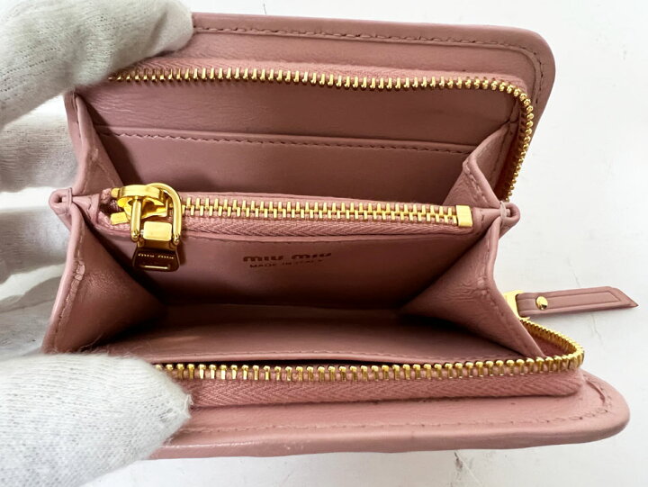 楽天市場】miu miu ミュウミュウ ファスナー 財布 コインケース  