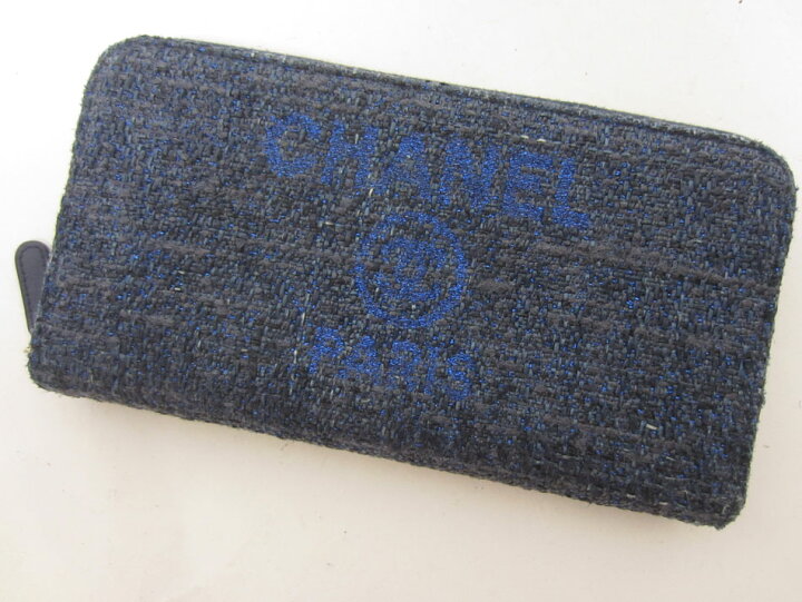楽天市場】CHANEL シャネル ドーヴィル ラウンドファスナー財布 長財布  