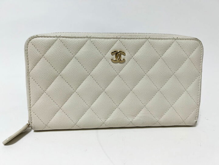 楽天市場】CHANEL シャネル キャビアスキン マトラッセ ラウンド  