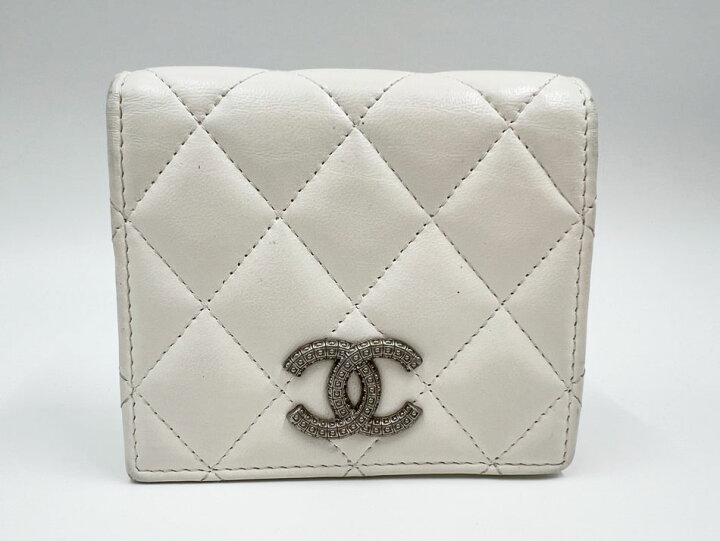 楽天市場】CHANEL シャネル マトラッセ カーフ 2つ折り 財布  
