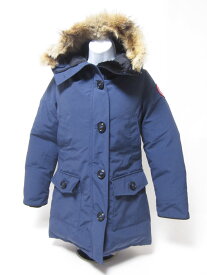CANADA GOOSE カナダグース レディース ダウンジャケット BRONTE ブロンテ ネイビー ファー フード 2603JL XS 美品【中古】