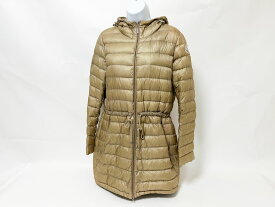 MONCLER モンクレール レディース ダウンジャケット コート TRISTAN GIUBBOTTO トリスタン 薄手 ベージュ系 サイズ:1【中古】