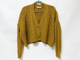 MaxMara マックスマーラ レディース クロップド カーディガン カシミア ウール ストーン ライトブラウン Mサイズ【中古】