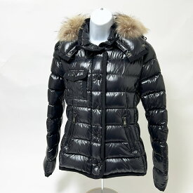 MONCLER モンクレール レディース ダウンジャケット ARMOISE アルモワーズ ファー フード ブラック サイズ:2【中古】