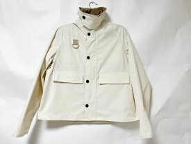 Barbour バブアー SPEY スペイ ユニセックス ショートブルゾン ジャケット オフホワイト サイズ：38 261MCAS235 美品【中古】