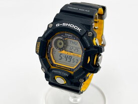 CASIO カシオ G-SHOCK Gショック RANGEMAN レンジマン タフソーラー 電波時計 メンズウォッチ ブラック イエロー GW-9400YJ-1JF 美品【中古】