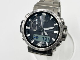 CASIO カシオ PROTREK プロトレック 電波ソーラー メンズ 腕時計 Climber Line クライマーライン チタンバンド PRW-60T-7AJF 【中古】