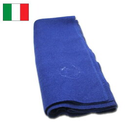 イタリア軍 ウールブランケット ブルー USED EE287UN