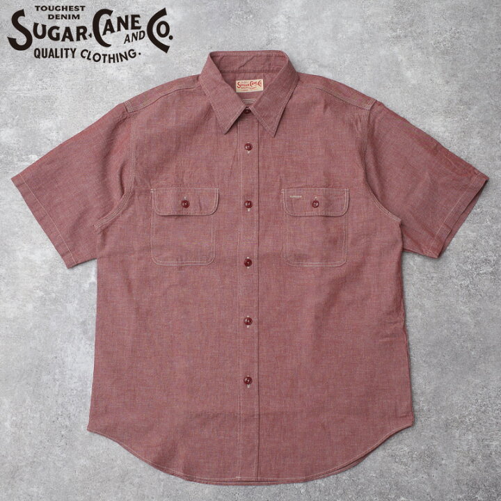 楽天市場】SUGARCANE シュガーケーン #SC39703 半袖 レッド 