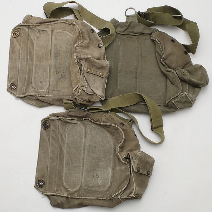 楽天市場】米軍 M17 ガスマスク ショルダーバッグ オリーブ USED 