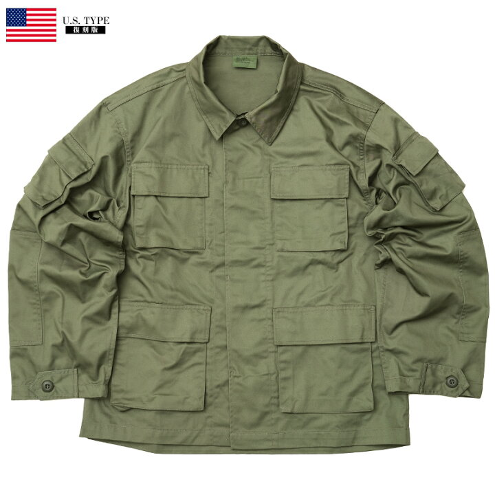 楽天市場】米軍タイプ BDUジャケット オリーブ #JB001YN OD メンズ 