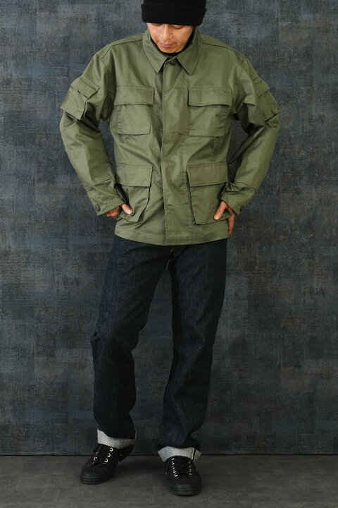 楽天市場】米軍タイプ BDUジャケット オリーブ #JB001YN OD メンズ 