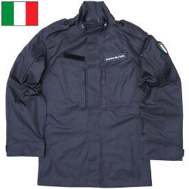 イタリア軍 MM フィールドジャケット ネイビー デッドストック JJ361NN 海軍 NAVY 薄手 リップストップ RIPSTOP コンバットジャケット 戦闘服 シャツジャケット 船上勤務 オペレーション MMI Marina Militare Italiana 実物ミリタリー 軍物 軍モノ 未使用品