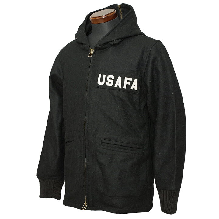 楽天市場】米軍タイプ カデットパーカー ウール ブラック グレー  