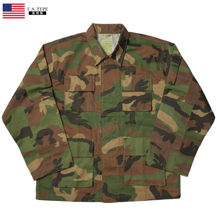 楽天市場】米軍タイプ BDUジャケット ウッドランド #JB004YN メンズ 