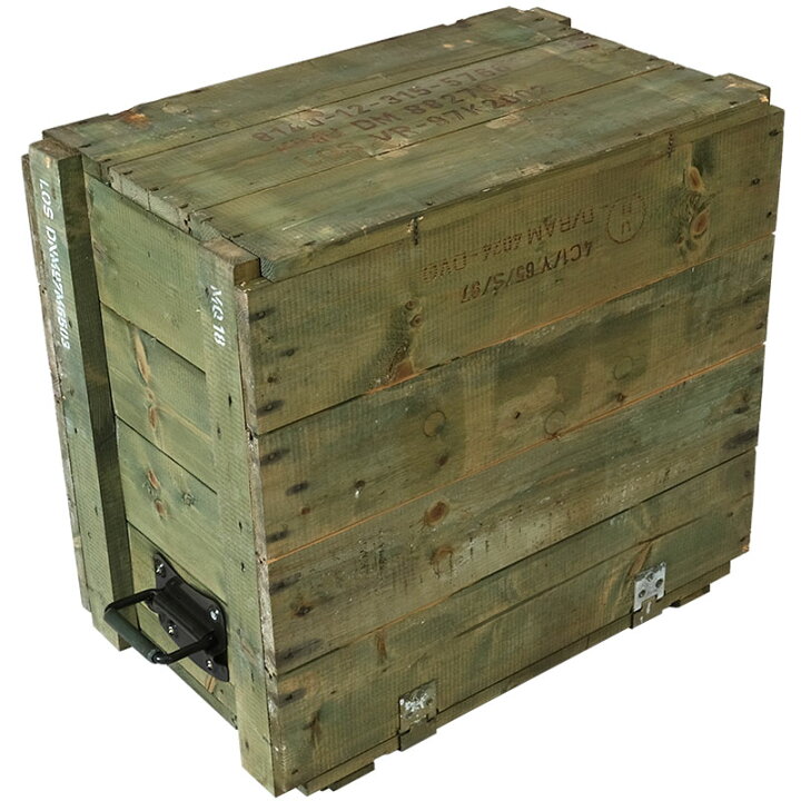 楽天市場】ドイツ軍 DM35 ウッドボックス オリーブ 65×40×60cm USED 