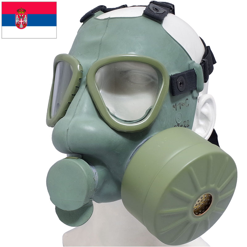 セルビア軍 品質検査済 M1 ガスマスク デッドストック お見舞い EE287NN