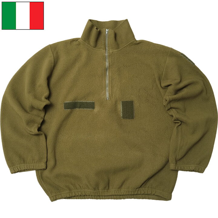 楽天市場】イタリア軍 プルオーバー フリースジャケット オリーブ USED 