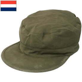 1点ならメール便可 オランダ軍 ファティーグキャップ オリーブ USED HC080NN KL フィールド コンバット CAP 帽子 ワーク ワーカー コットン カジュアル OD 実物ミリタリー 軍モノ 軍物