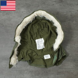 米軍 M-65パーカー用フード アクリルファー デッドストック HE011NN アメリカ軍 GI US M65 フィールドパーカー モッズコート コンバット オリーブ OD 防寒 防風 保温 帽子 キャップ CAP 冬期 寒さ対策 実物ミリタリー 軍モノ 軍物 未使用品