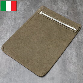 1点ならメール便可 イタリア軍 リネンキャンバス レターバッグ デッドストック BE068NN 書類バッグ ブリーフケース 郵便 ポストマン ポーチ パック クラッチバッグ カジュアル 小物入れ ヴィンテージ 年代物 未使用品