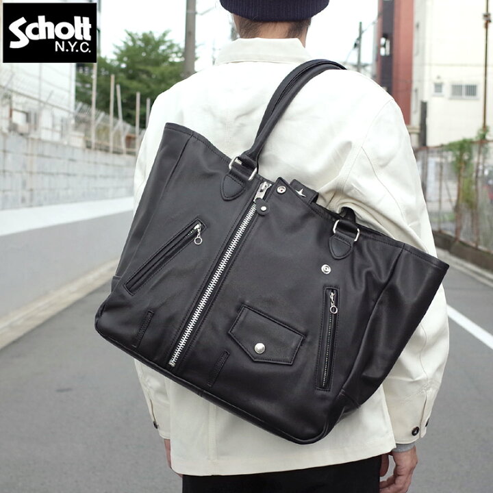 楽天市場】Schott ショット #3119054 ライダース トートバッグ カバン  