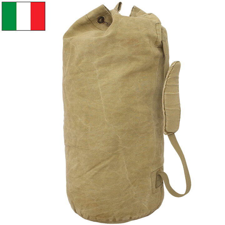 楽天市場 イタリア軍 チェーン コットンダッフルバッグ Used 027un 実物ミリタリー キャンバス 大容量 大型 収納 カバン Bag Cp10 ミリタリー百貨シービーズ