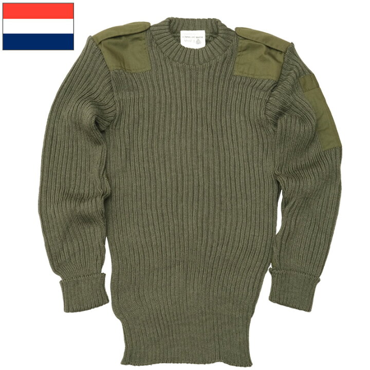 楽天市場】オランダ軍 コマンドセーター オリーブ デッドストック 