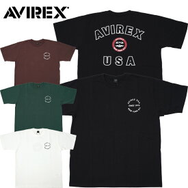 1点ならメール便可 AVIREX アビレックス #7832129010(6123346) 半袖 ヴァーシティー ロゴ Tシャツ 2.0メンズ 男性 トップス ティーシャツ ミリタリー アヴィレックス 夏 ショートスリーブ カジュアル 刺繍