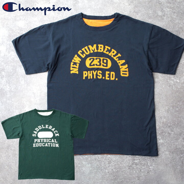 楽天市場】Champion チャンピオン #C3-D330 USN リバーシブルTシャツ 