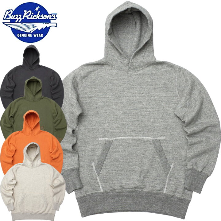 Apnea バズリクソンズ パーカー バズリクソンズ BuzzRickson s BR65623 フルジップ スウェット パーカー Full Zip Hooded Parka