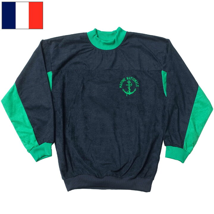 楽天市場】フランス軍 マリーンナショナル トラックシャツ ネイビー 