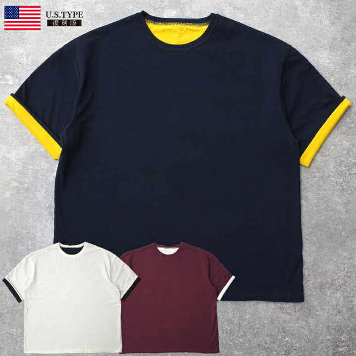 楽天市場】米軍タイプ 半袖 NAVY リバーシブル Tシャツ JT082YNメンズ 