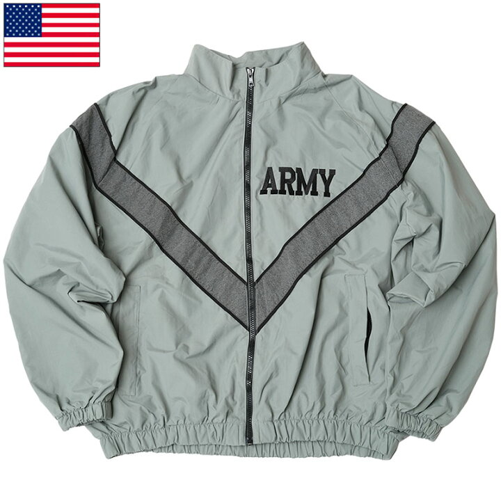 楽天市場】米軍 ARMY IPFU トレーニングジャケット ナイロン グレー  
