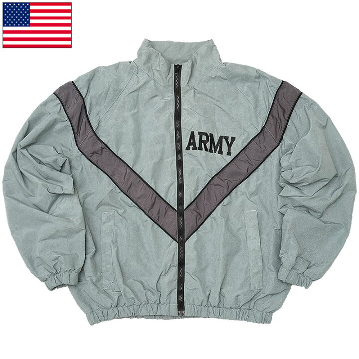 楽天市場】米軍 ARMY IPFU トレーニングジャケット ナイロン グレー 