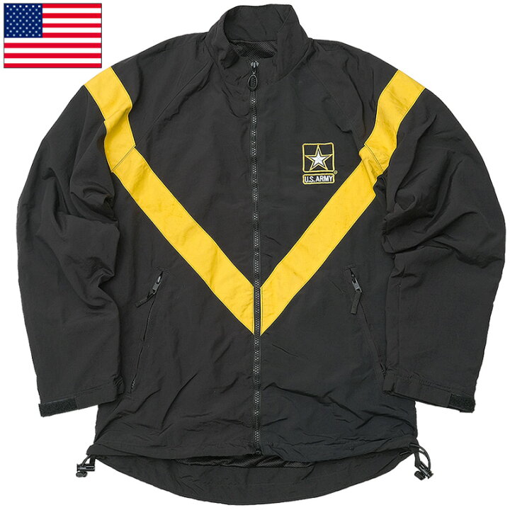 楽天市場】米軍 ARMY APFU トレーニングジャケット ナイロン ブラック 